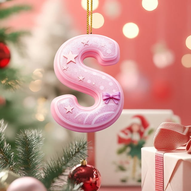 Colgante de árbol de Navidad acrílico 2D | Adorno para mochila y coche | Accesorio de decoración navideña para el hogar, la oficina o el vehículo | Set de regalo de decoración festiva (1 unidad)