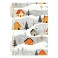thumbnail image 7 of FORMRS 1-Subject Spiral Notebook 8" x 5" College Ruled 60 Refillable Sheet A5 Hard Cover, Orange Snow Houses, 7 of 7