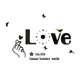 thumbnail image 1 of Reloj de pared acrílico con diseño de amor, sin marco, de 35 pulgadas de largo. Números negros, 1 of 9