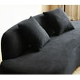 thumbnail image 2 of Modern Curved Velvet Sofa 90" with Half Moon Design and High-Density Foam, Ideal for Living Room and Office, 2 of 9