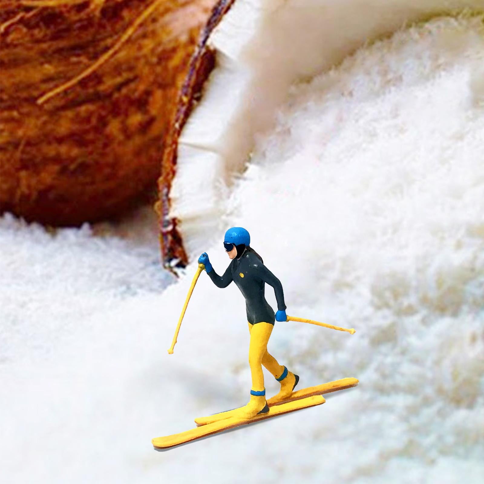 JWQFBC 2 1/64, Miniature Model, Ski Figures, Landscape, Stage Layout, Decoration of