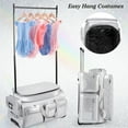thumbnail image 3 of Dance Bag with Garment Rack, Glitter Silver 28" Dance Competition Must Haves Garment Bags for Travel, Costumes Rolling Garment Bag For Travel Collapsible Suitcase for Dancers Performers Recital, 3 of 9