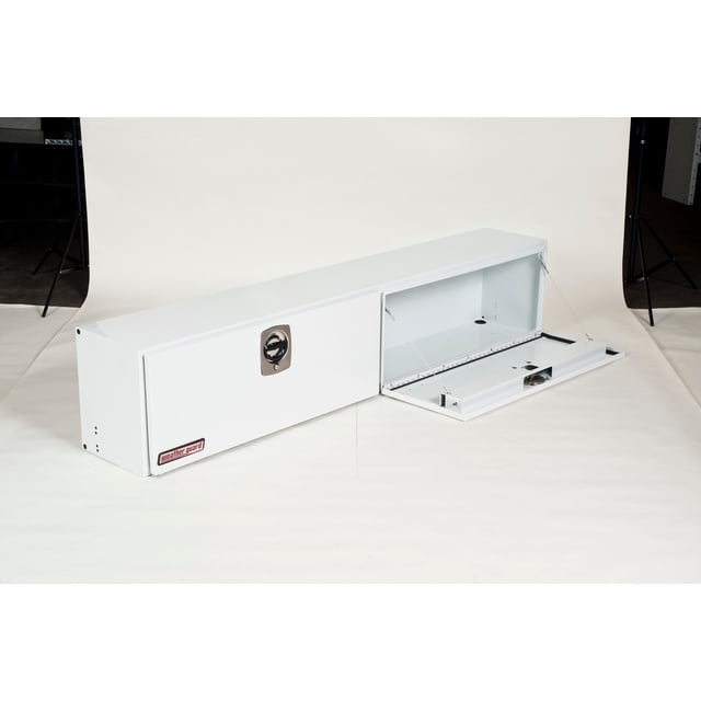Weather Guard Tool Box 291-3-02 Super-Side; Top Side; 2 Doors; Smooth; White; Steel