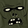 thumbnail image 2 of Popfunk Halloween Zombie Costume Unisex Adult T Shirt, Military Green, 2X-Large, 2 of 2