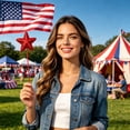 thumbnail image 4 of Boovnll Patriotic Stars Stems, Artificial White Blue Red Stars Stems 4th of July Table Decorations for Home, Dining Table Centerpiece Decor, 4th of July Decorations, 4 of 6