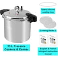 thumbnail image 4 of UNIFULL 24 Quart/23 Liter Pressure Cooker,Pressure Canner with Pressure Gauge,Pressure Relief Valve - 14 PSI,and Sealing Ring, 4 of 10