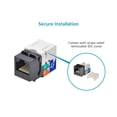 thumbnail image 2 of Monoprice - Keystone jack - CAT 6 - RJ-45 - black, 2 of 2