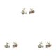 thumbnail image 2 of Aretes Minnieouse para mujer aretes de cristal a la moda accesorios de joyería dorado y Blanco, 2 of 6