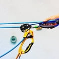 thumbnail image 4 of Climbing Swing Cheek Micro Pulley, Shoulder Pulley, Fixed Plate Micro Pulley, 20KN General Purpose Small Aluminum Rope Pulleys - for Climbing/Aloft Work/Rappelling/Rescue Etc (1PC), 4 of 7