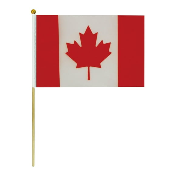teapwant Canada Waving Flag Small Flag 14*21cm Tour Group Atmosphere Flag National Day Atmosphere Flag Cheerful Festival To Celebrate The 150th Anniversary Of The National Day.