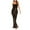Black, variant on Womens V-Neck Sleeveless Spaghetti Straps Sequin Texture Slim Temperament Mermaid Long Dress