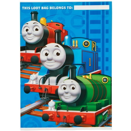Thomas and Friends Party Favor Treat Bags, 9.25