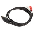 thumbnail image 3 of Cable Din Macho De 5 Pines A 2 Macho, Estéreo Flexible Resistente A La Corrosión Cable Din De 5 Pines A 2 PVC 4.9 Pies Para Equipo Estéreo Para Reproductor De CD, 3 of 7