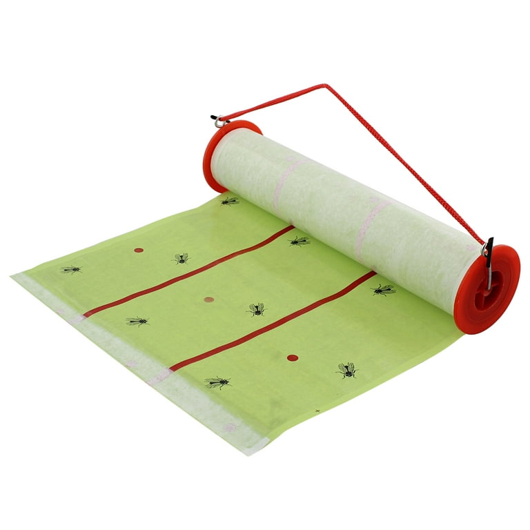 Sticky Fly Trap Roll 30Ft Hanging Trap Large Fly Glue Trap Sticky Bug  Catcher