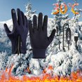 thumbnail image 1 of Blue Gloves Mittens Touchscreen Gloves Women Men USB Heated Windproof/ Winter Ergonomic Fit Gloves Suitable for Outdoor Sports Commuting Construction Running Riding Ski, 1 of 3