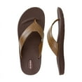 thumbnail image 2 of Okabashi Voyager Men's Flip Flops-Brown/Toffee-10, 2 of 7
