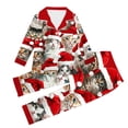 thumbnail image 2 of KICILVS Christmas Family Pajamas Matching Sets Holiday Pajamas Set Long Sleeve Festival Party Sleepwear Xmas Pjs, 2 of 8