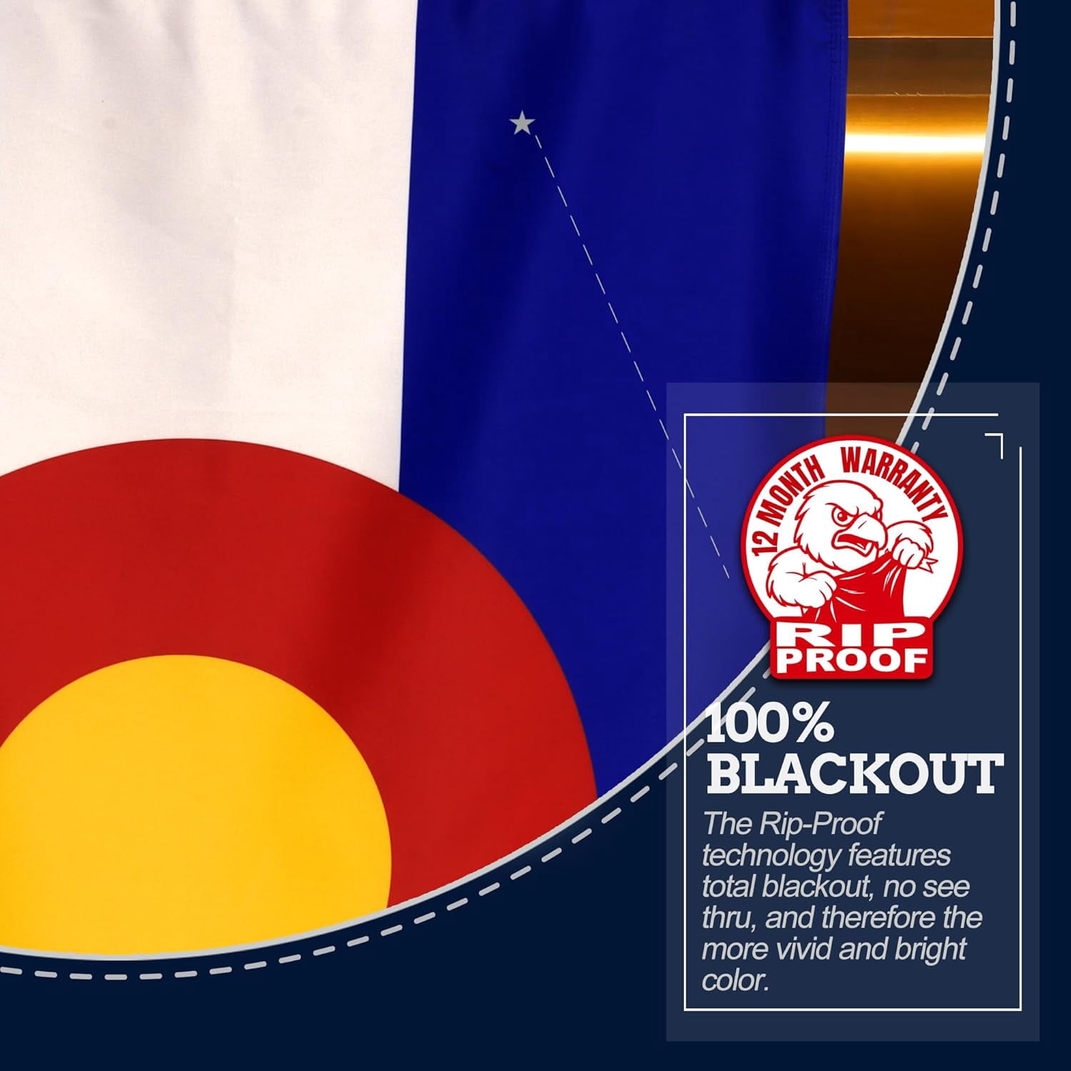 Anley Rip-Proof Double Sided 3-Ply Colorado State Flag 3x5 Foot - Colorado CO Flags 3 X 5 Ft