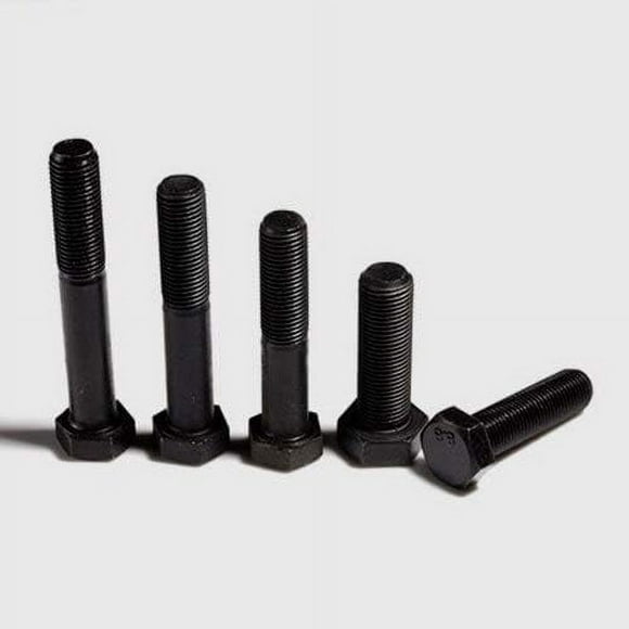 M12x1.0mm Small-Pitch Screw Hex Head Screws Hexagon Bolts Fine-Tooth Bolt Black 8.8 Grade 20mm-60mm Length - (Size: M12x1.0x55mm (2Pcs)) SCRW-011502
