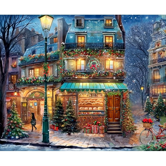Springbok 500 Piece Winter Wonderland Cafe Jigsaw Puzzle for Adults