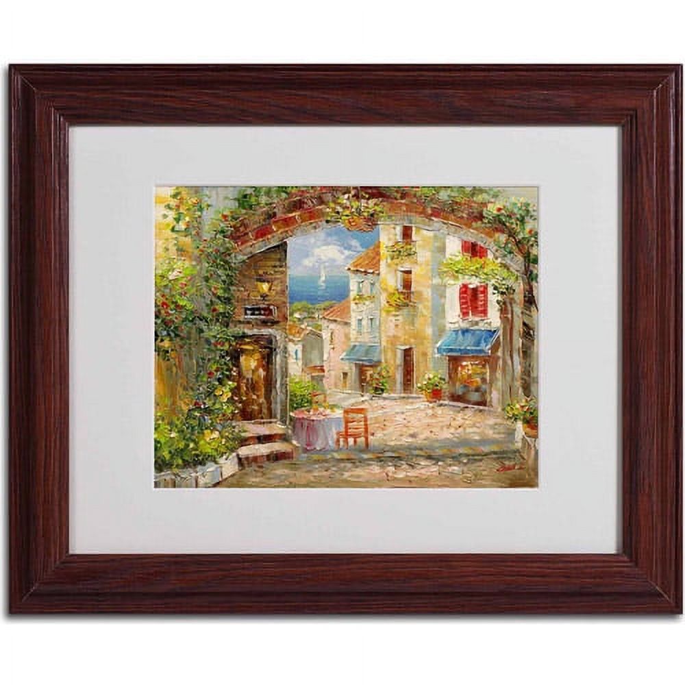 Trademark Fine Art "Capri Isle" Canvas Art by Rio, Wood Frame