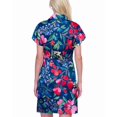 thumbnail image 2 of Gottex womens  Shirt Dress, s, Navy, 2 of 3