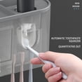 thumbnail image 6 of SOONHUA 3 Cups Toothbrush Holder Wall Mounted Automatic Toothpaste Dispenser for Bathroom, Toothbrush and Toothpaste Holder, Toothpaste Dispensers, with Drawer, Large Capacity Tray, Cosmetic Drawer, 6 of 13