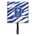 thumbnail image 5 of Letter W Initial Tiger Stripe Blue and White Leash or Key Holder, 5 of 7
