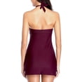 thumbnail image 5 of Alove Women Halter Swim Dress Monokini One Piece Swimwear Sexy Swimsuit, 5 of 5