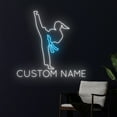 thumbnail image 3 of Handmadetneonsign Karate Girl Neon Sign, Karate Kid Led Sign, Martial Art Led Light, Karate Woman, 3 of 5