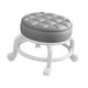 thumbnail image 4 of Taburete giratorio de 360 degree, minitaburete móvil para salones, cocinas y salas de estar gris, 4 of 9