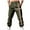 Army Green, variant on Mens Sweatpants Solid-Color Casual Loose Sports Texture Work Pants Drawstring Pockets Elastic Waistband Long Pants Gray,S