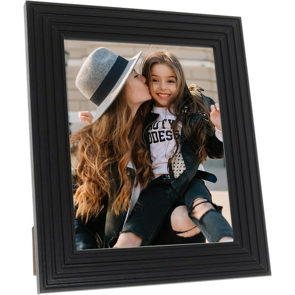 COLUMBUS BLACK 8x10 frame with Grooves - 8x10