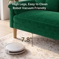 thumbnail image 6 of Sofa, Lofka Modern Futon Couch with Pillow Arm for Living Room & Office, Green, 6 of 8