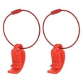thumbnail image 1 of Unique Bargains Clip de Disque Volant avec Câble Métallique Support de Disque Sport Crochet pour Transport, Rouge, 2 Pack, 1 of 5