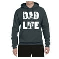 thumbnail image 2 of Wild Bobby,Dad Life Kids Father Husband Best Dad Gift, Father's Day, Unisex Graphic Hoodie Sweatshirt, Charcoal, Medium, 2 of 3