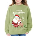 thumbnail image 3 of FDDMis Christmas Blouse Christmas Shirt Girls Cute Tops for Teens Junior Tops Teen Girls Teen Girl Trendy Clothes 7/8 Girls Clothes Girl Clothes, Light Green 11-12 Years, 3 of 6