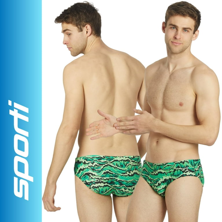 全信頼を寄せる Sporti New 50+ UPF Life, Xtra Lycra Swimsuit, Brief Waves CompetitiveSwimwear