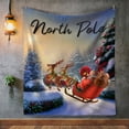 thumbnail image 3 of Couverture Personnalisée Pôle Nord, Couverture Personnalisée, Couverture de Noël, 3 of 4