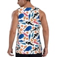 thumbnail image 3 of Gaeub Cute Sea Animals Men's Athletic Tank Top, Workout Sleeveless Shirts, Running Tank Tops for Gym, Running, Training - X-Large, 3 of 9