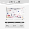 thumbnail image 4 of Lsque Meadow flowers with butterfly Pattern Pillow Case – Soft & Cozy Throw Pillow Cover, Hypoallergenic Cushion Case for Sleeping Women with Envelope Closure-20"x30", 4 of 6