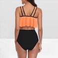 thumbnail image 5 of Summer Saving pimelu Bathing Suit for Women Two Piece Swimsuits for Women Tankini Swimsuits Modest Swimsuit Beach Ruffle High Waist Shorts Bikini Bathing Suits Bathing Suits, 5 of 6