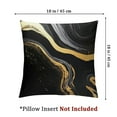 thumbnail image 4 of Acheng Black Throw Pillow Covers,Decorative Black and Gold Pillows Covers ,Black Accent Pillows Covers,Couch Cushion Covers Home Decor Living Room Pillowcase Set of 2 20x20in, 4 of 7