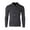 31 Charcoal, variant on Men's Quarter Zip Up Mock Turtle Neck Polo Pullover Sweater Casual Outfit