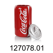 Coca-Cola Durastone Snack Jar, 25 Oz, Red/Silver