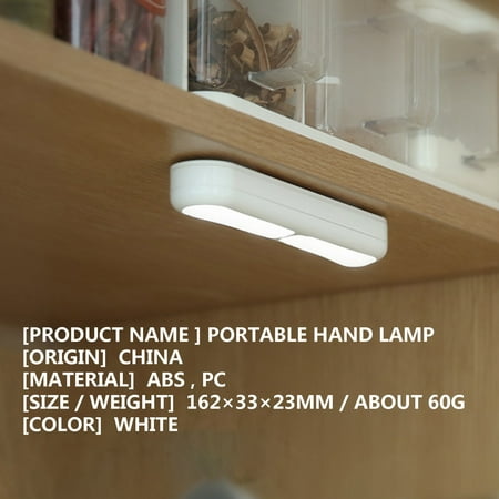 Pgeraug Touch light cabinet lamp cabinet light bottom lamp Hand LED with bar LED light LED light White