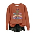 thumbnail image 4 of Simua Chandail en Molleton pour Femmes Décontracté Ample Col Rond Chandail Manches Longues Mignon Graphique Tee Shirt, 4 of 4