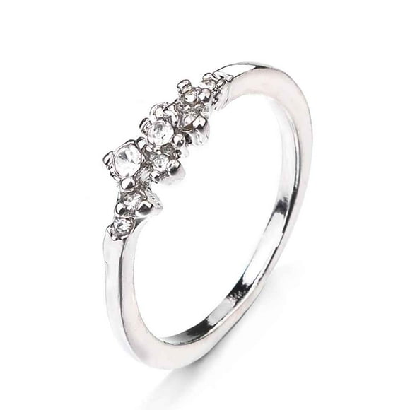 braveheart Women Girls Ring Jewelry Rhinestone Crystal Rings 6/7/8/9/10 US Size Women Wedding Party Jewelry