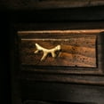 thumbnail image 5 of Zeckos Bronze Cast Iron Deer Antler Cabinet Drawer Pull Set of 12, 5 of 8