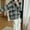Gray, variant on Dolkfu Striped Sweater Women Button Up Brown V Neck Sweater Coat with Pocket Casual Cardigan Womens Winter Tops